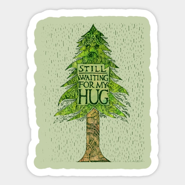 STILL WAITING FOR MY HUG Sticker by Hinterlund